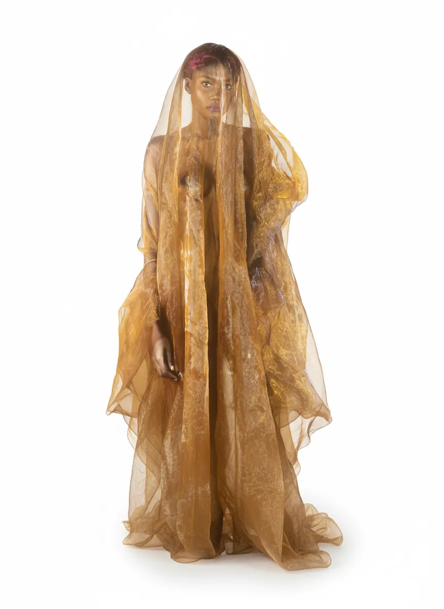 Golden fashion photography