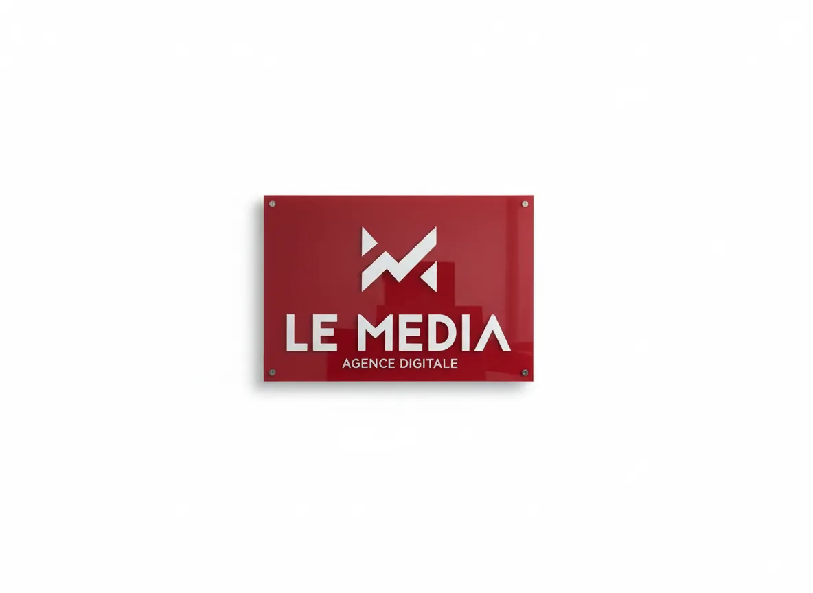 Le Media - Glass plate