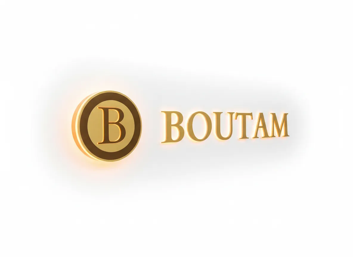 Boutam - Illuminated wall logo