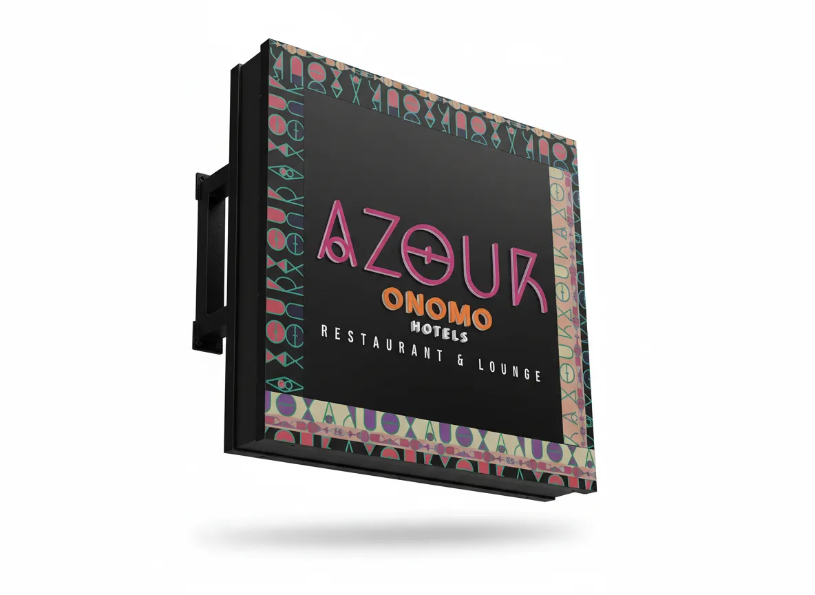 Azour Onomo - Flag light box