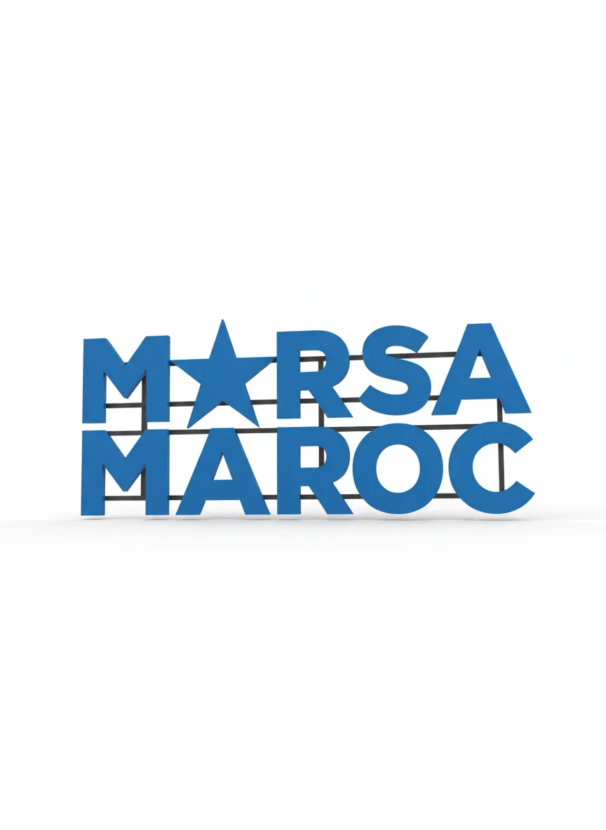 Marsa Maroc - Lettering sign