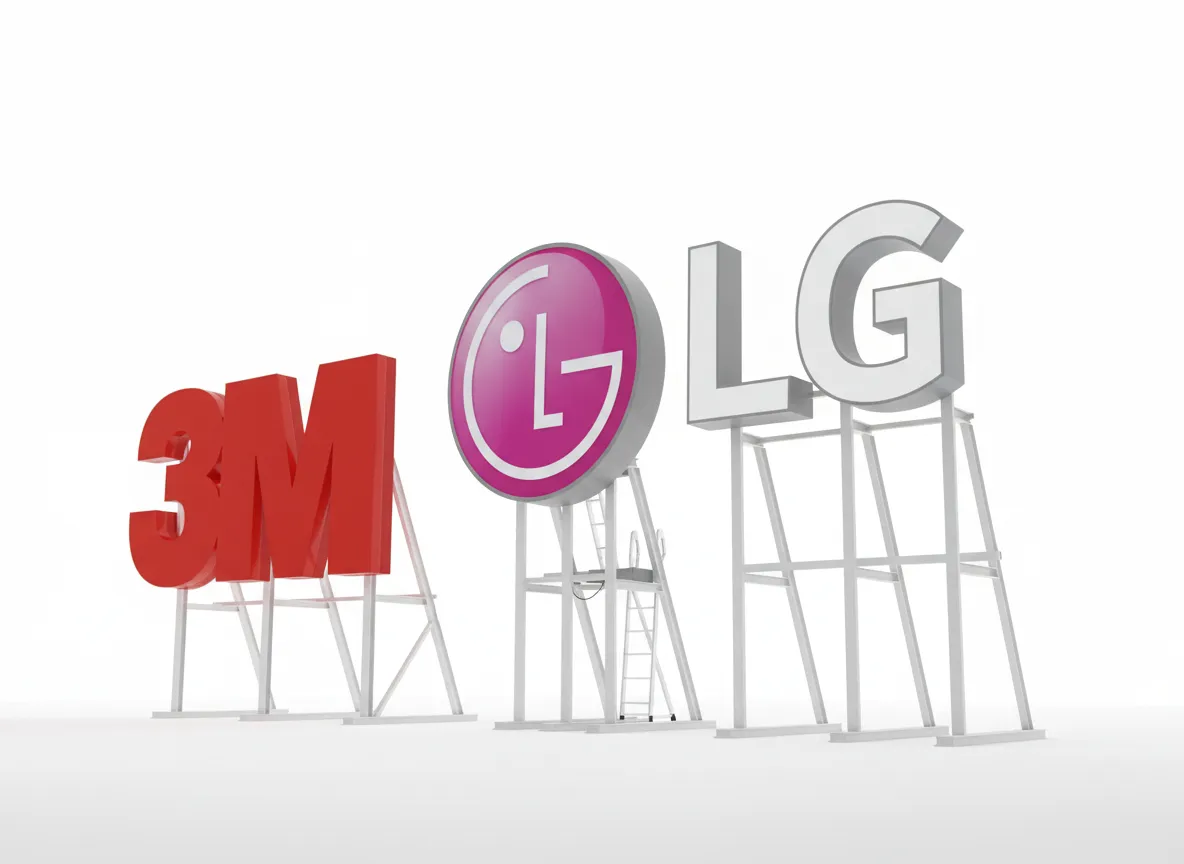 3M LG - Rooftop lettering