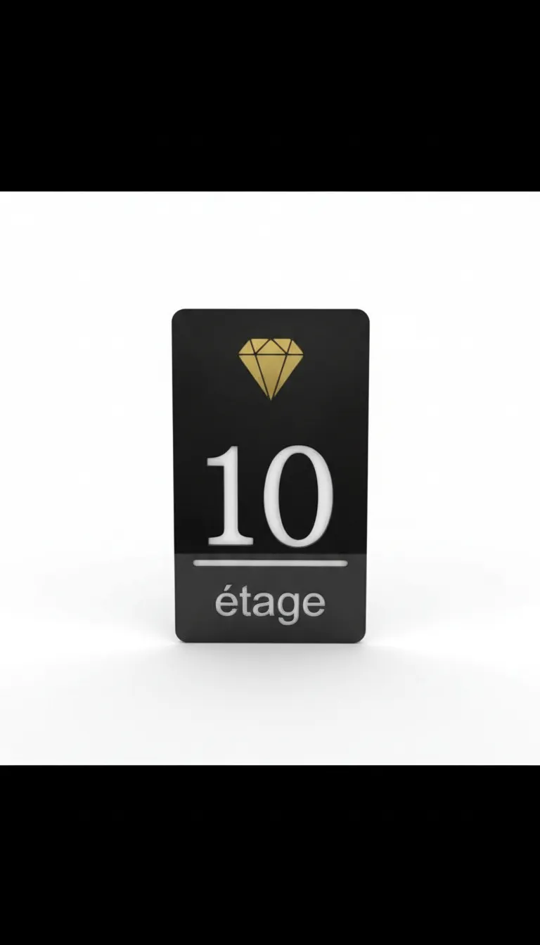 Floor number plate 10